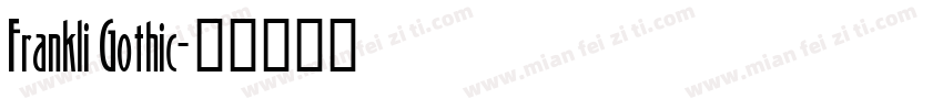 Frankli Gothic字体转换